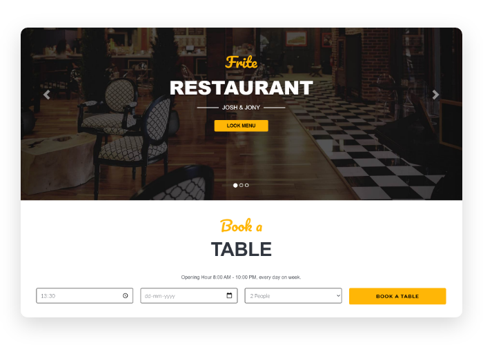 Restaurant Website Builder