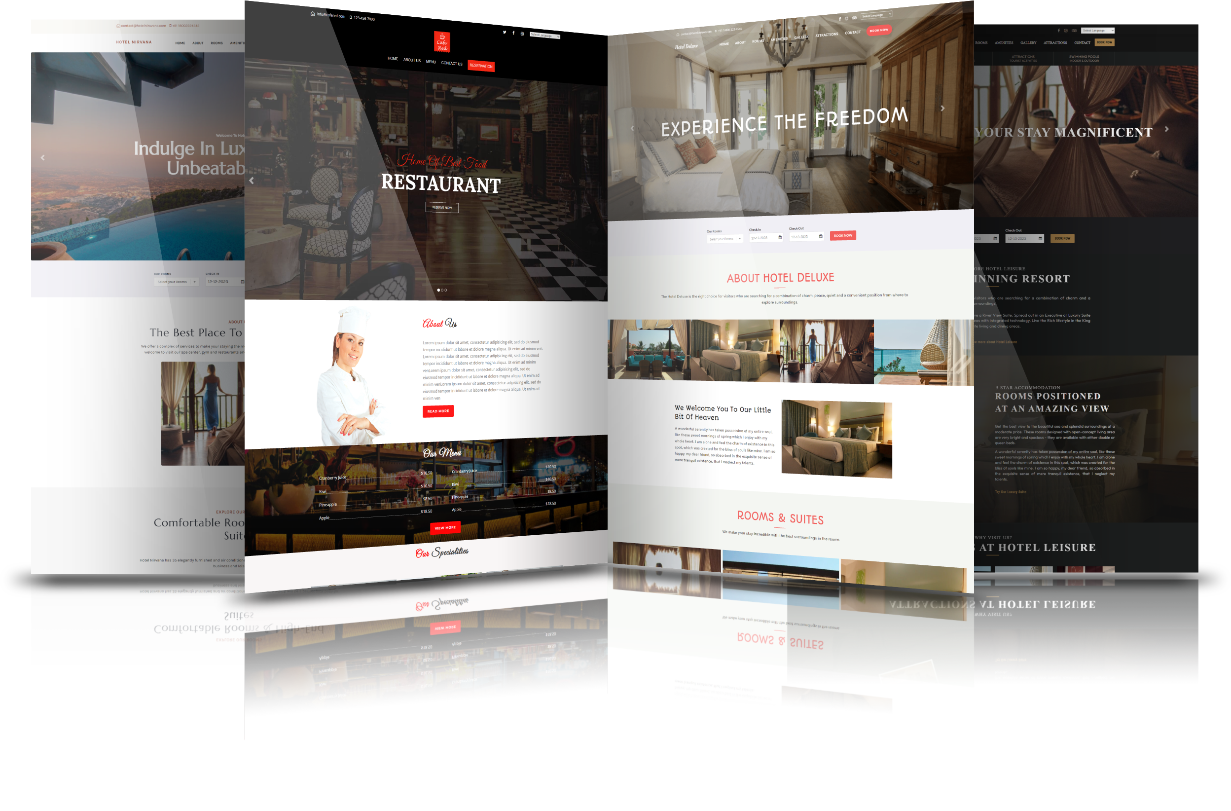 Hotel Restaurant Website Builder